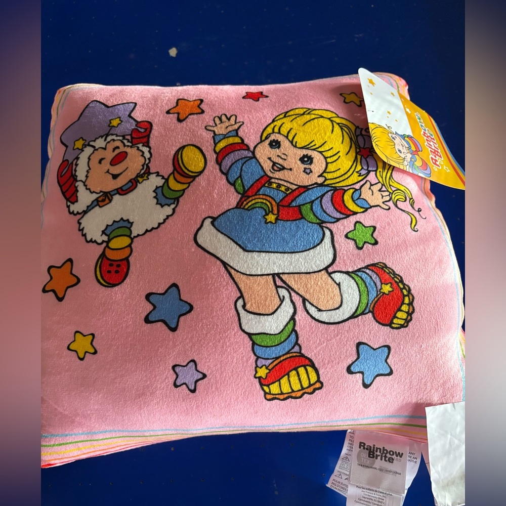 Rainbow Brite pillow